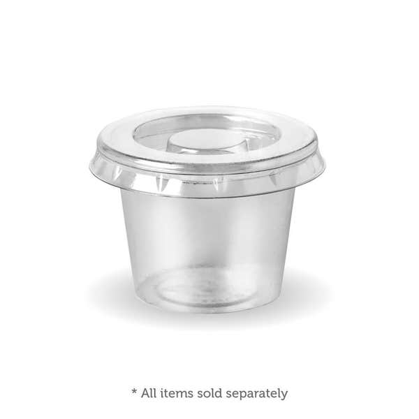 Sauce Cup 30ml - LID - PLA Clear (250) U-30YL