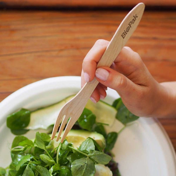 Cutlery Wood Fork 16cm - Uncoated (100)