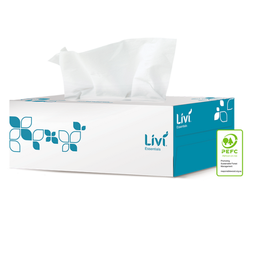 Facial Tissues 2 Ply (200 Sheets per box) Livi 1302