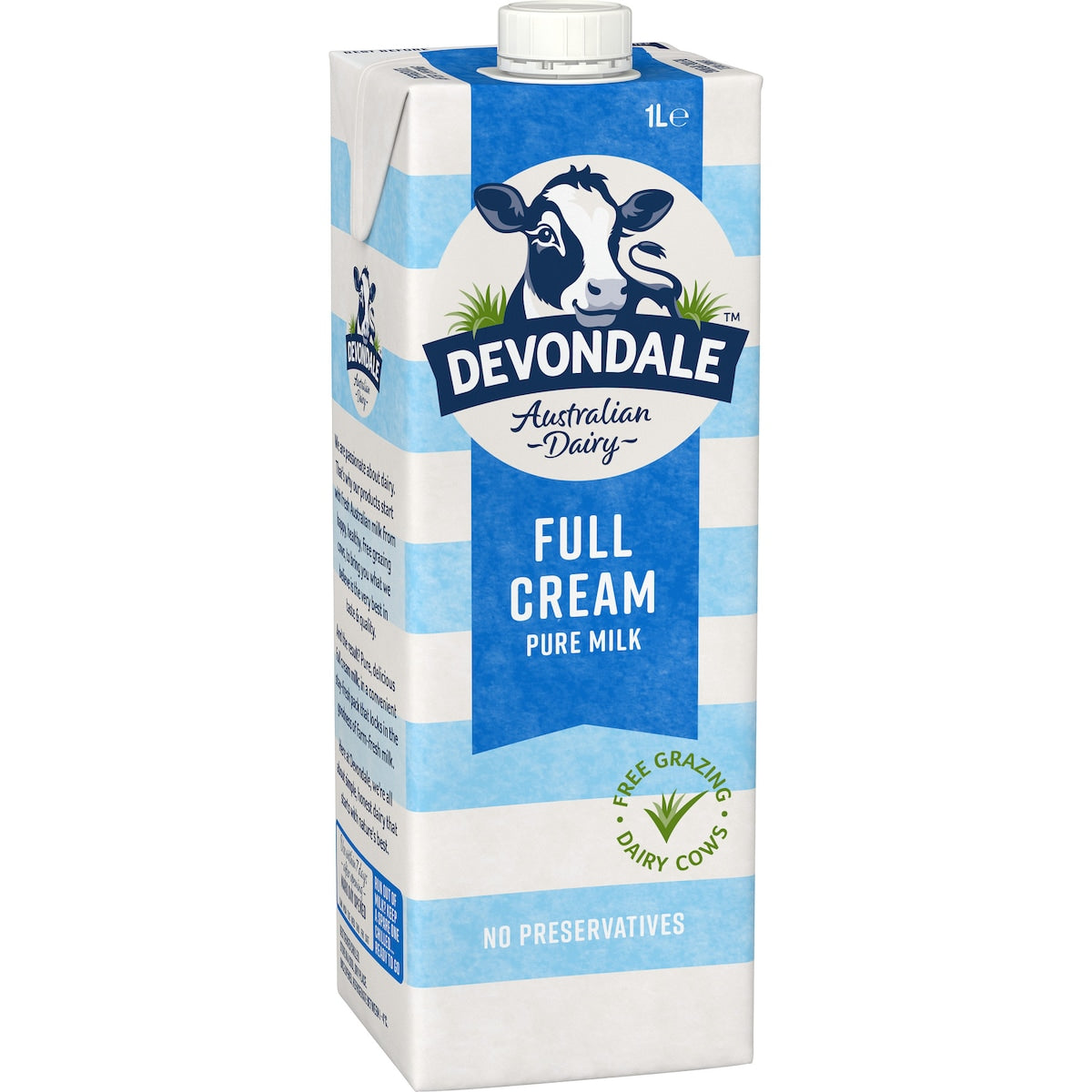 UHT Long Life Milk Full Cream (10x1L) Devondale