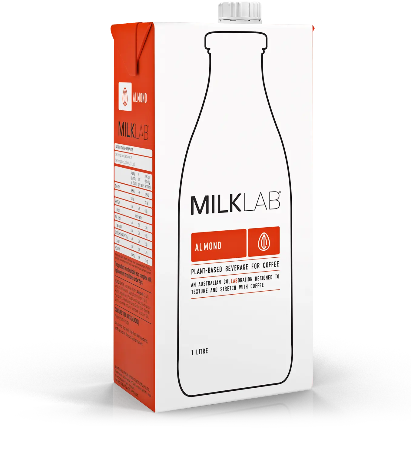 Almond Milk 1L (8) Milk Lab