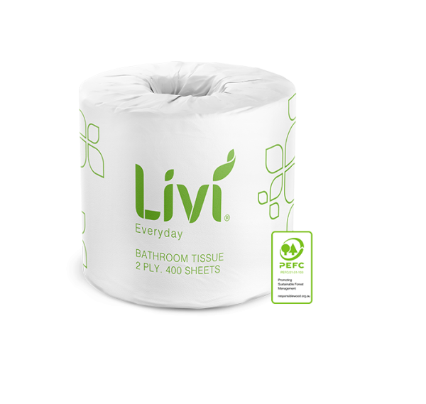 Livi Everyday Toilet Paper 2Ply 400 sheets (48)