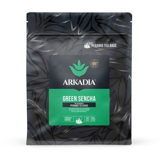Arkadia Green Sencha Pyramid Tea Bags (100) 300G