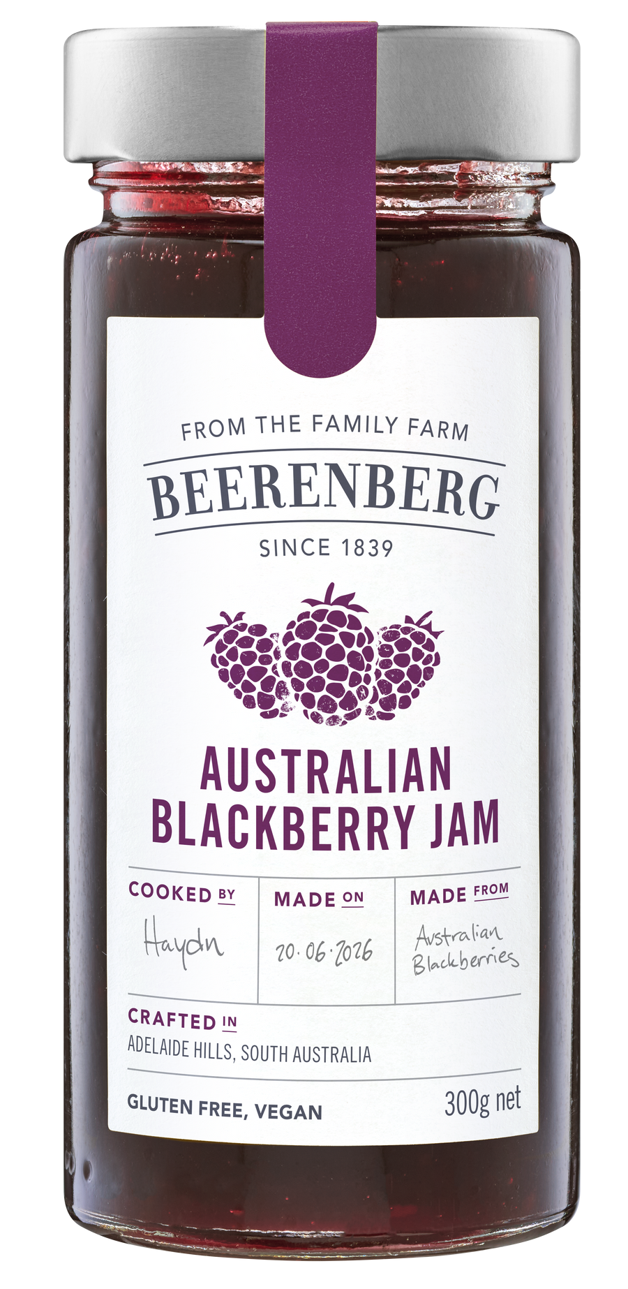 Beerenberg Blackberry Jam 8x300g