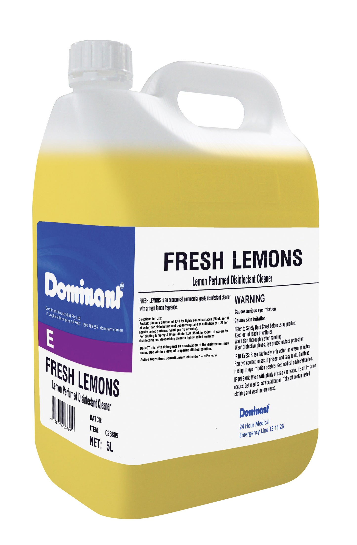 "Fresh Lemons" All-Purpose Disinfectant Cleaner 5L