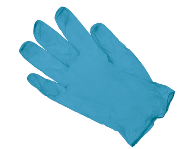 Gloves Vinyl Blue Powder Free - Medium (100) PrimeSource