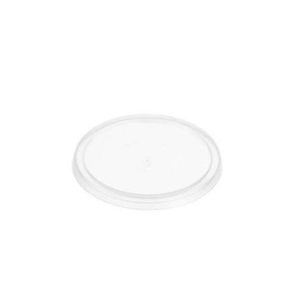 80mm Round Lid Flat Natural (100) Genfac