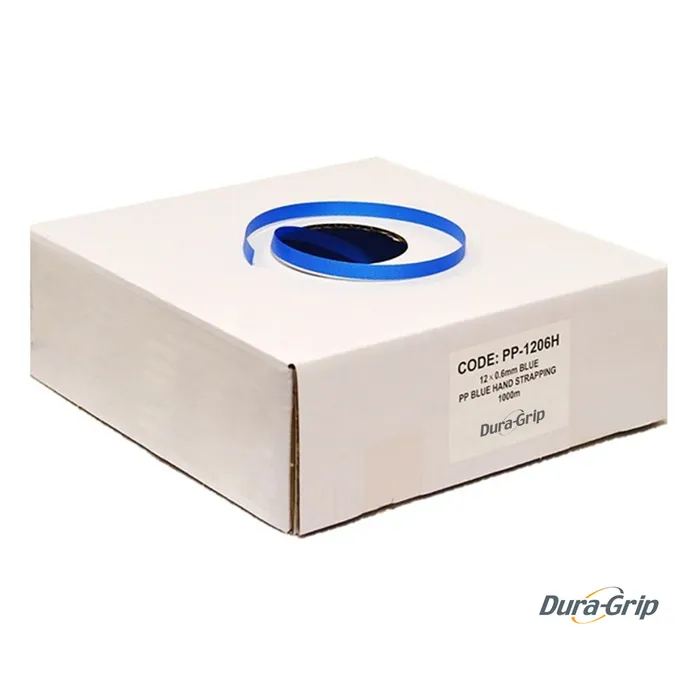 Strapping (Hand) Blue PP 12mm x 0.6mm x 1000m