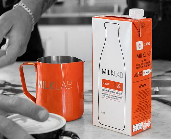 Almond Milk 1L (8) Milk Lab