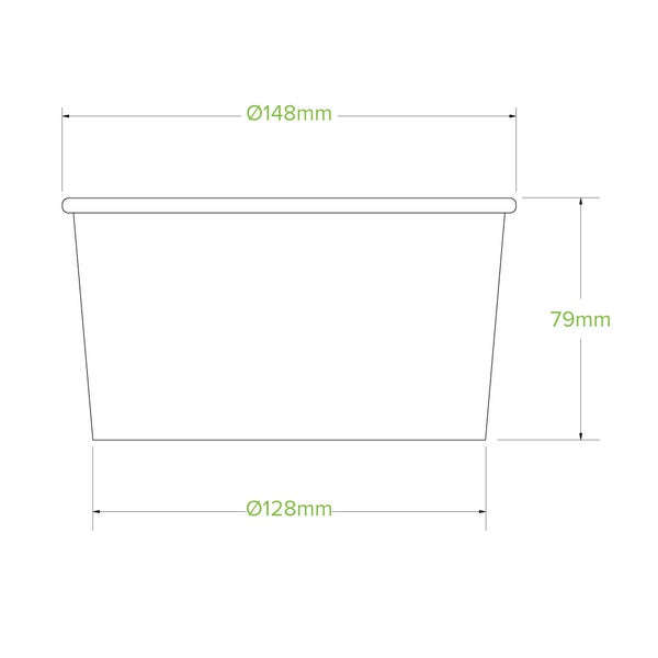 Bowl Kraft L 1000ml (50)