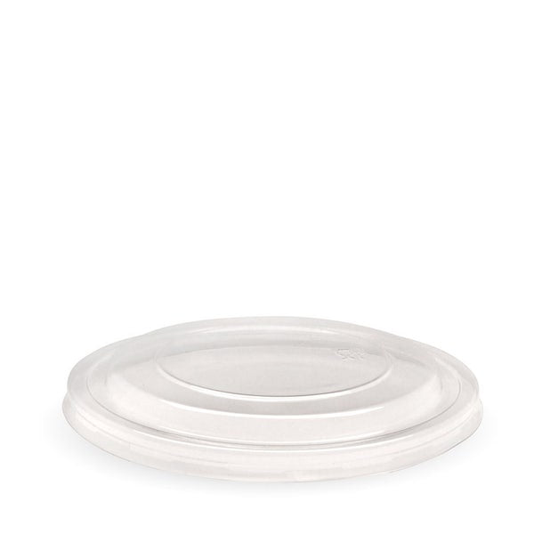 Flat Lid to suit Wide Paper BioBowl 500-1000ml - PLA (25)