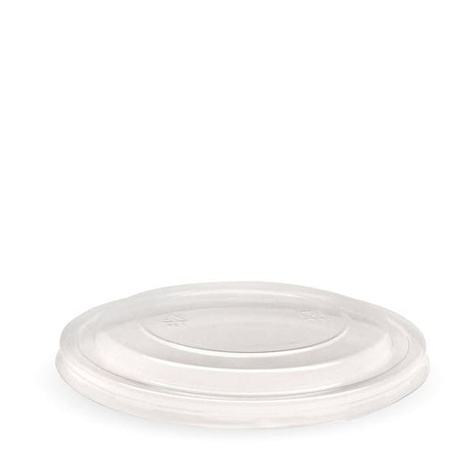 Flat Lid to suit Wide Paper BioBowl 500-1000ml - RPET* (50)