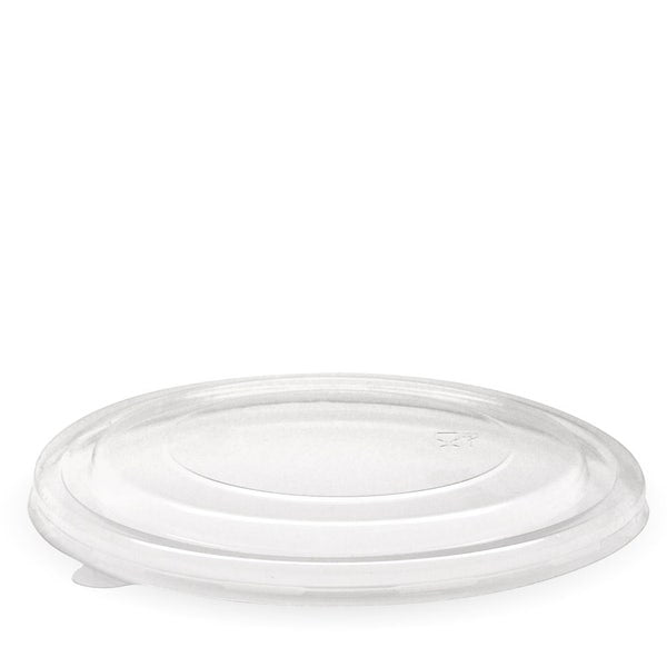 Flat Lid to suit Wide Paper BioBowl 1,300ml - PLA (25)