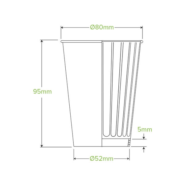 Hot Cup, 8oz (80mm) Double Wall  - Art Series (50) Bpk