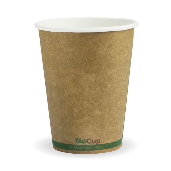 Hot Cup 12oz (90mm) Single Wall Kraft (50) BCK-12-GS