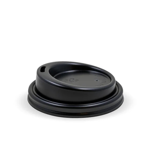 Hot Cup (86mm) Lid - PLA BLACK (1000) Geowise