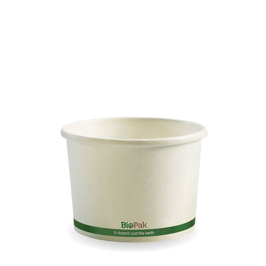 250ml / 8oz Paper BioBowl - White (50)