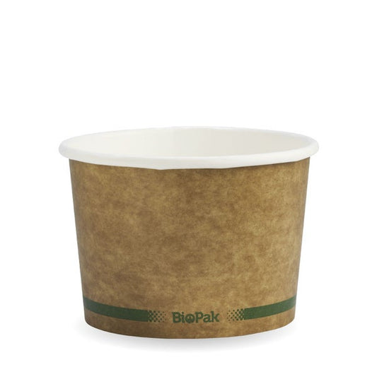 550ml / 16oz Paper BioBowl - Kraft (25)