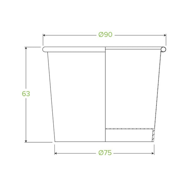 Bowl Hot Takeaway 8oz Paper Kraft (50)