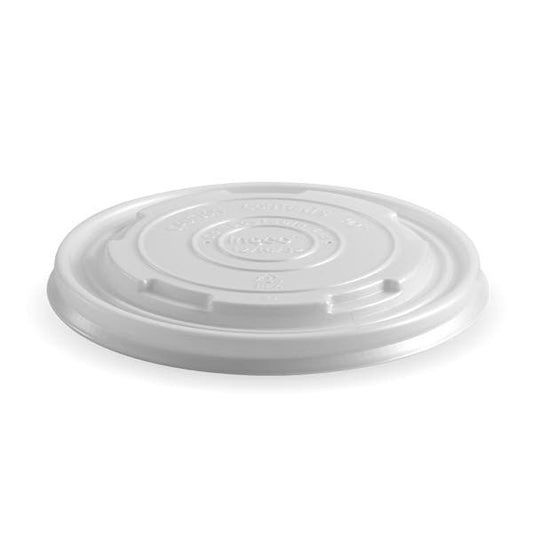 Flat Lid to suit Paper BioBowl (12-32oz) PLA (50)