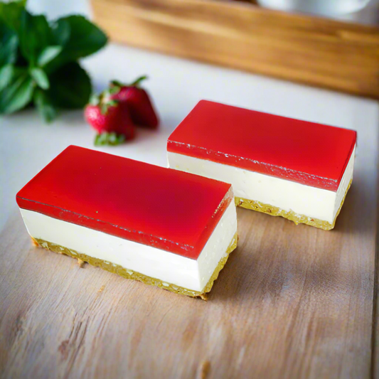 Strawberry Jelly Cheesecake GF (12) Trezona