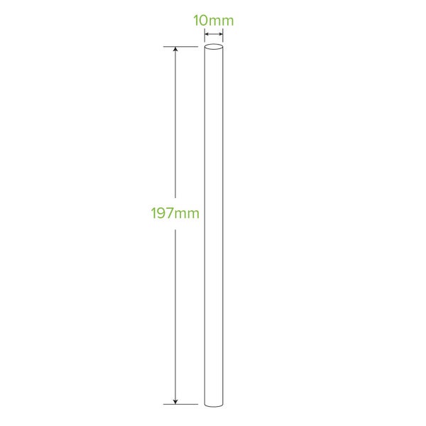 Jumbo Straw 10x197mm Art Series (100) BioPak