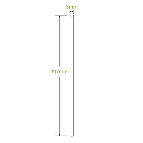 Regular Straw 6x197mm Art Series (250) BioPak