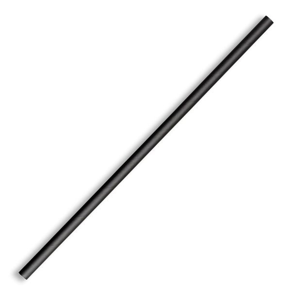 Regular Straw 6x197mm Black (250) BioPak