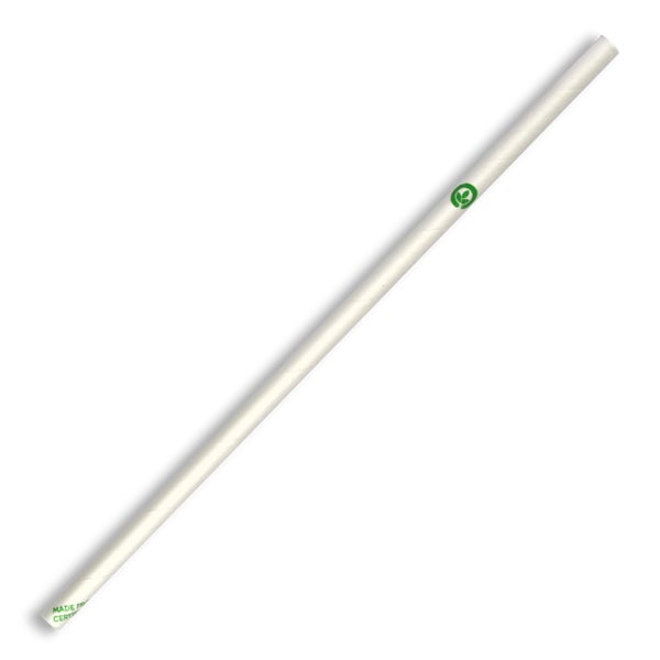 Regular Straw 6x197mm White (250) BioPak