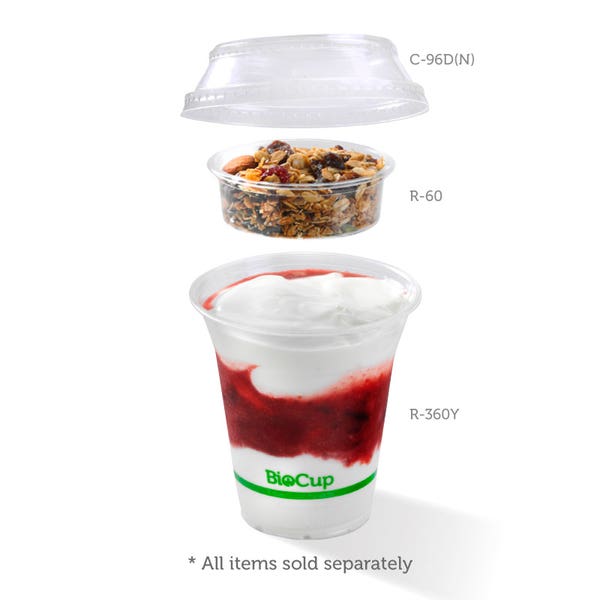 Sauce Cup  60ml - PLA Clear (50) R-60 *USE 76MM LIDS*