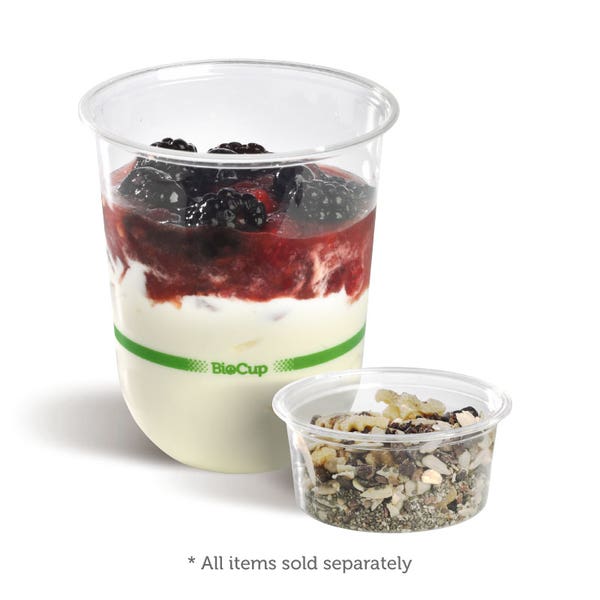 Sauce Cup  90ml - PLA Clear (50) R-90 *USE 76MM LIDS*
